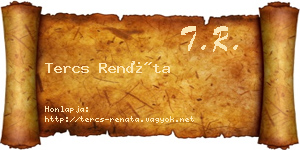 Tercs Renáta névjegykártya