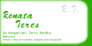 renata tercs business card